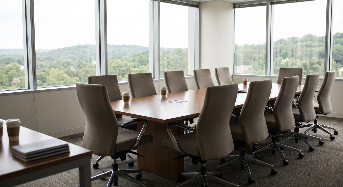 Modern Virginia corporate office conference room